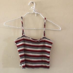 Tillys Sky and Sparrow Cropped Tank